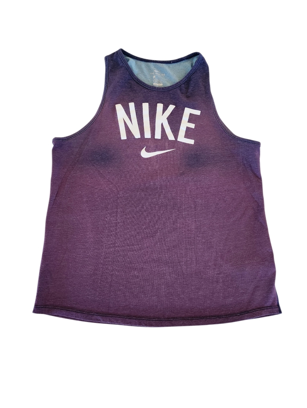 Nike Purple | Athletic Cut Gradient Tank Top Women's Size Medium